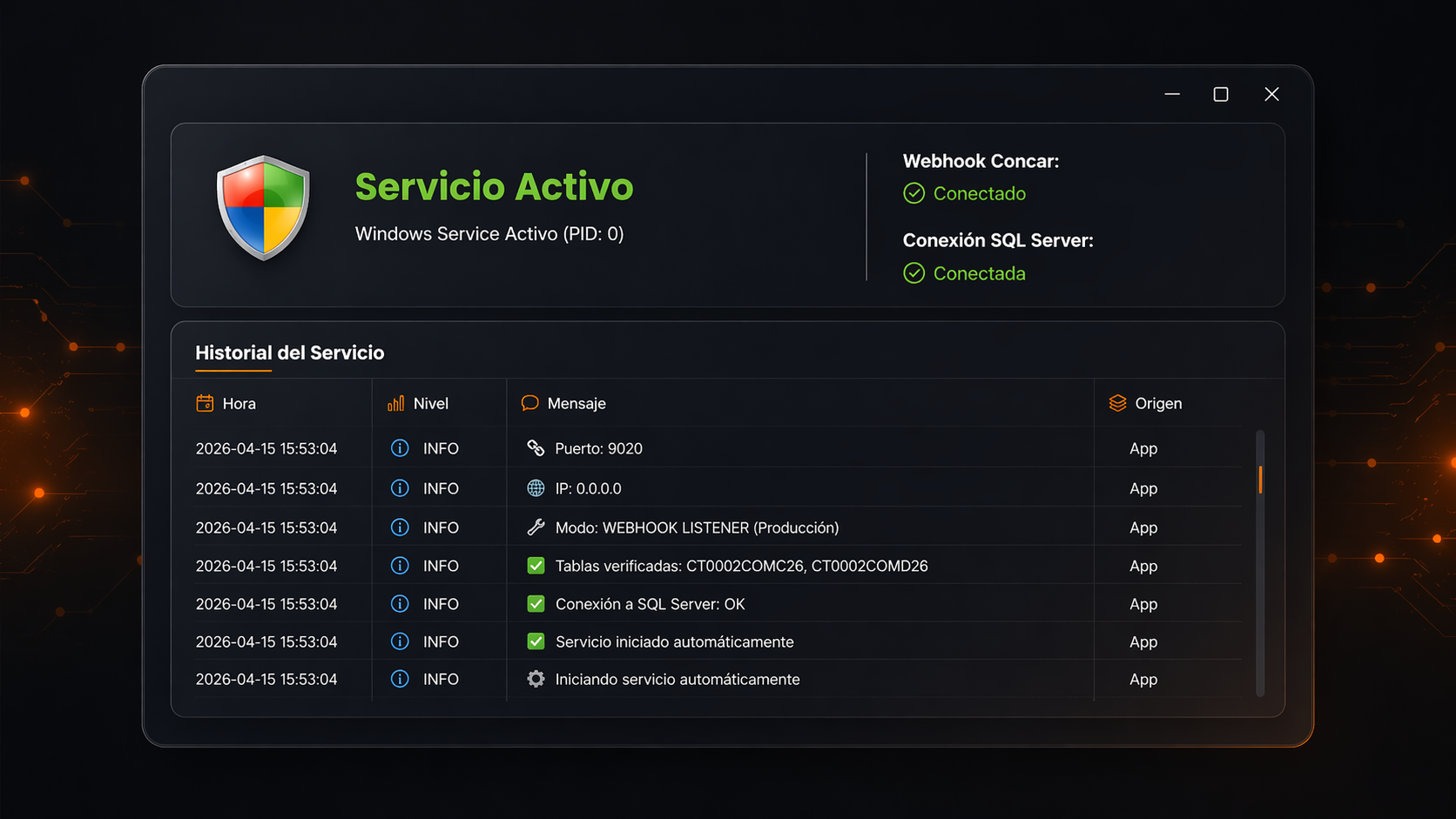 Motor de Integración Contable